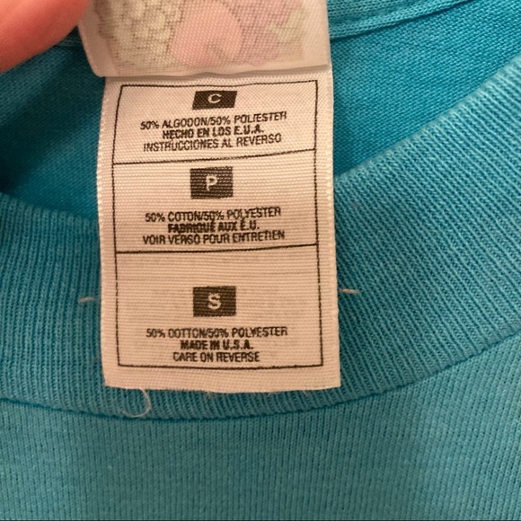 VTG Single Stitch New Mexico Hot Air Balloon Shirt Turquoise Bright Design - Picture 4 of 12